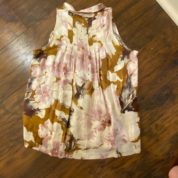 Spiegel 100% Silk Floral Blouse & Skirt Set – Size 10 Top / 6 Skirt - Picture 3 of 16